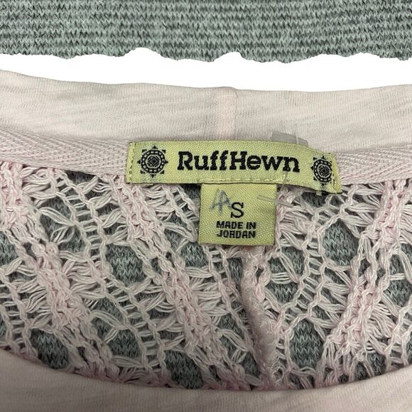 Ruff Hewn Shirt Blouse Top Pink Women's Small Cottage Core Granny Core Tops - Picture 3 of 10